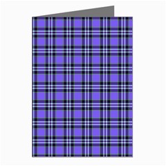 Blue Tartan Plaid 1 Greeting Cards (Pkg of 8) from ArtsNow.com Left