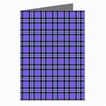 Blue Tartan Plaid 1 Greeting Cards (Pkg of 8)