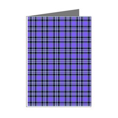 Blue Tartan Plaid 1 Mini Greeting Cards (Pkg of 8) from ArtsNow.com Right