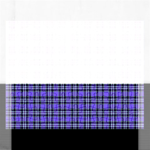 Blue Tartan Plaid 1 Rectangular Jigsaw Puzzl from ArtsNow.com Front