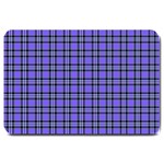 Blue Tartan Plaid 1 Large Doormat