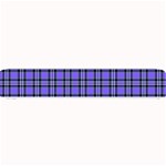 Blue Tartan Plaid 1 Small Bar Mat