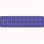 Blue Tartan Plaid 1 Large Bar Mat