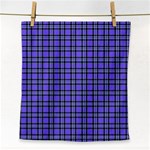 Blue Tartan Plaid 1 Face Towel