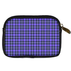 Blue Tartan Plaid 1 Digital Camera Leather Case from ArtsNow.com Back