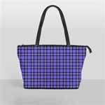 Blue Tartan Plaid 1 Classic Shoulder Handbag