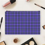 Blue Tartan Plaid 1 Cosmetic Bag (Large)