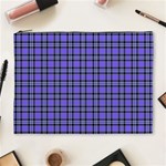 Blue Tartan Plaid 1 Cosmetic Bag (XL)