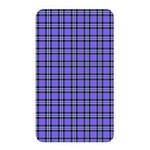 Blue Tartan Plaid 1 Memory Card Reader (Rectangular)