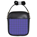 Blue Tartan Plaid 1 Girls Sling Bag