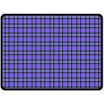 Blue Tartan Plaid 1 Fleece Blanket (Large)