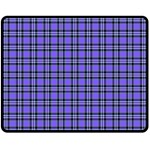 Blue Tartan Plaid 1 Fleece Blanket (Medium)