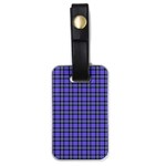 Blue Tartan Plaid 1 Luggage Tag (one side)