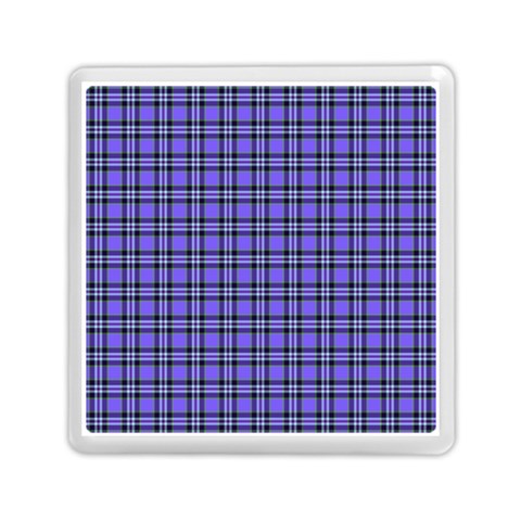 Blue Tartan Plaid 1 Memory Card Reader (Square) from ArtsNow.com Front