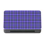 Blue Tartan Plaid 1 Memory Card Reader with CF