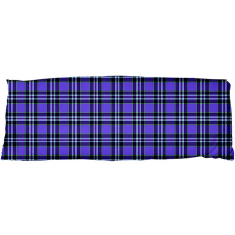 Blue Tartan Plaid 1 25 x67  Body Pillow Case Dakimakura (Two Sides) from ArtsNow.com Front