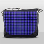 Blue Tartan Plaid 1 Messenger Bag