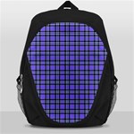 Blue Tartan Plaid 1 Backpack Bag