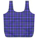 Blue Tartan Plaid 1 Full Print Recycle Bag (XL)