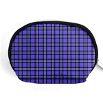 Blue Tartan Plaid 1 Accessory Pouch (Medium)