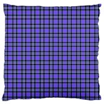 Blue Tartan Plaid 1 Standard Premium Plush Fleece Cushion Case (One Side)