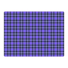 Blue Tartan Plaid 1 Two Sides Premium Plush Fleece Blanket (Mini) from ArtsNow.com 35 x27  Blanket Front