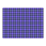 Blue Tartan Plaid 1 Two Sides Premium Plush Fleece Blanket (Mini)