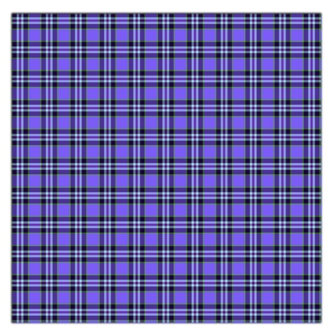 Blue Tartan Plaid 1 Square Satin Scarf (36  x 36 ) from ArtsNow.com Front