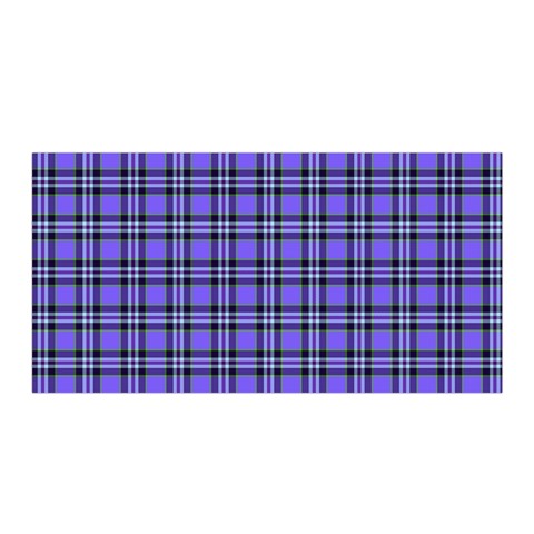 Blue Tartan Plaid 1 Satin Wrap 35  x 70  from ArtsNow.com Front