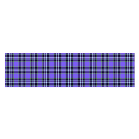 Blue Tartan Plaid 1 Oblong Satin Scarf (16  x 60 ) from ArtsNow.com Front