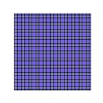 Blue Tartan Plaid 1 Square Satin Scarf (30  x 30 )