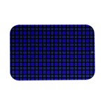 Blue Tartan Plaid 1 Open Lid Metal Box (Silver)  