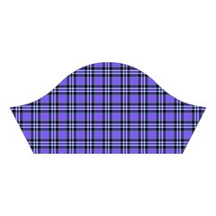 Blue Tartan Plaid 1 Cotton Crop Top from ArtsNow.com Right Sleeve