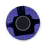 Blue Tartan Plaid 1 On-the-Go Memory Card Reader