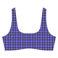 Blue Tartan Plaid 1 Cross Back Hipster Bikini Set from ArtsNow.com Front