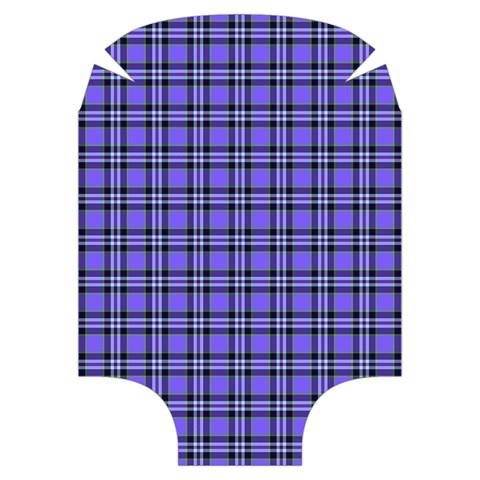 Blue Tartan Plaid 1 Luggage Cover (Medium) from ArtsNow.com Front