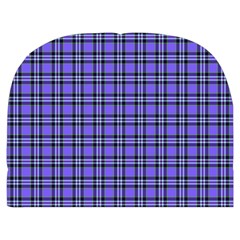 Blue Tartan Plaid 1 Make Up Case (Medium) from ArtsNow.com Front