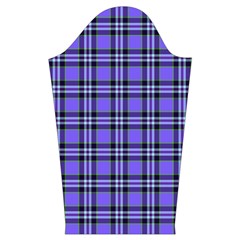 Blue Tartan Plaid 1 Kids  Long Sleeve Velvet Lounge Robe from ArtsNow.com Sleeve Right