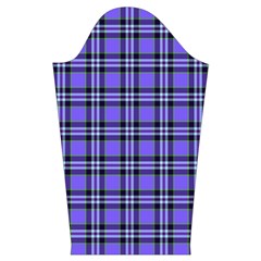 Blue Tartan Plaid 1 Kids  Long Sleeve Velvet Lounge Robe from ArtsNow.com Sleeve Left