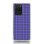 Blue Tartan Plaid 1 Samsung Galaxy S20 Ultra 6.9 Inch TPU UV Case