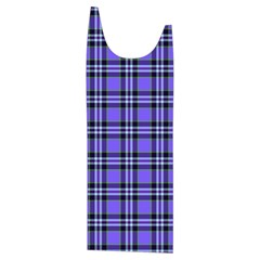 Blue Tartan Plaid 1 Kids  Stylish Hooded Puffer Vest from ArtsNow.com Front Left Side