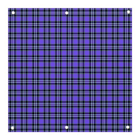 Blue Tartan Plaid 1 Banner and Sign 3  x 3  from ArtsNow.com Front