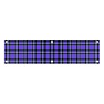 Blue Tartan Plaid 1 Banner and Sign 4  x 1 