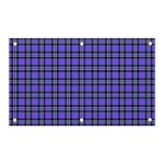 Blue Tartan Plaid 1 Banner and Sign 5  x 3 