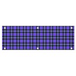 Blue Tartan Plaid 1 Banner and Sign 6  x 2 