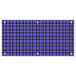 Blue Tartan Plaid 1 Banner and Sign 6  x 3 