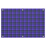 Blue Tartan Plaid 1 Banner and Sign 6  x 4 