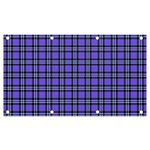 Blue Tartan Plaid 1 Banner and Sign 7  x 4 