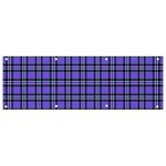 Blue Tartan Plaid 1 Banner and Sign 9  x 3 