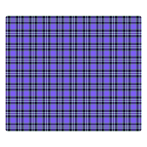 Blue Tartan Plaid 1 Premium Plush Fleece Blanket (Small) from ArtsNow.com 50 x40  Blanket Front